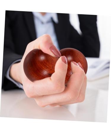 PLAFOPE Wooden Muscle Stretch Balls - 2 Pack Hand Exercise Fitness Balls (5cm) - Handicrafts for Improved Grip & Strength - Buy Online on GoSupps.com