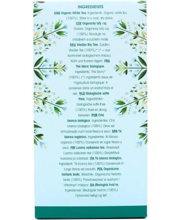English Tea Shop Organic Pure White Tea - 20 Tea Bag Sachets - 20 Count Pack - Buy Online on GoSupps.com