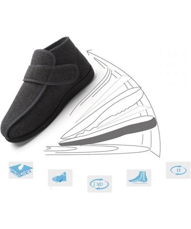 Yytcsjz Diabetic Edema Shoes | Elderly Outdoor Cozy Arthritis House Shoes | Comfy Warm | Black 26cm - Buy Online on GoSupps.com