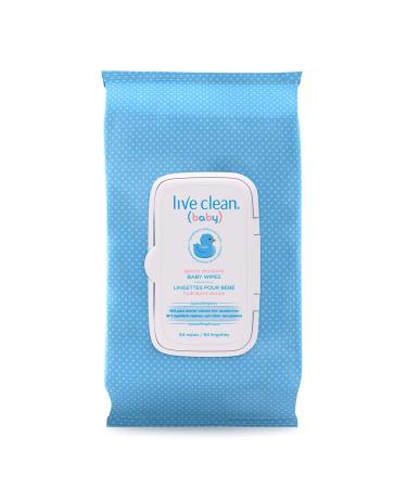 Live Clean Gentle Moisture Ultra Soft Baby Wipes 64 count
