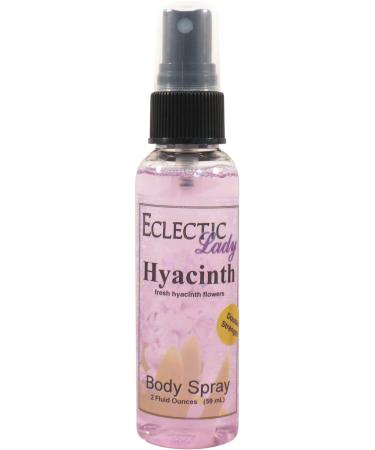 Hyacinth Body Spray (Double Strength) 2 ounces Body Mist for Women with Clean Light & Gentle Fragrance Long Lasting Perfume with Comforting Scent for Men & Women Cologne with Soft Subtle Aroma