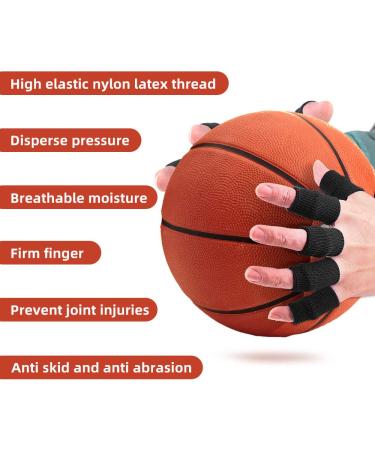 ZEPOHCK 10 Pcs Finger Sleeve Brace - Compression Finger Protector for Sports | Basketball & Tennis Support (Black - Buy Online on GoSupps.com