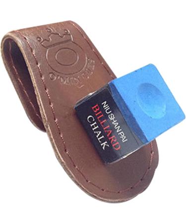 Premium Billiard Queue Chalk Bag - Essential Pool Accessories | Red Brown Billard Chalk Holder - Buy Online on GoSupps.com