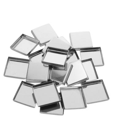 Lot de 20 Po les M talliques Carr es 26 Mm Vides pour Fards Paupi res et Blush Palette Vide Maquillage DIY Voyage Compatible Palettes Magn tiques
