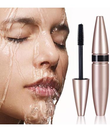 Long Lasting Curling Waterproof Mascara 4D Silk Fiber Lash Mascara Long Lasting Black Mascara for Length Volume & Curl Lengthening and Thick - Buy Online on GoSupps.com
