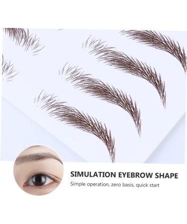 Didiseaon 8 Pcs Eyebrow Stickers Eyebrows Eyebrow Peel off Green Lashes Fake Water Transfer Paper with Soy Ink 21x15cmx2pcs Brownx2pcs - Buy Online on GoSupps.com