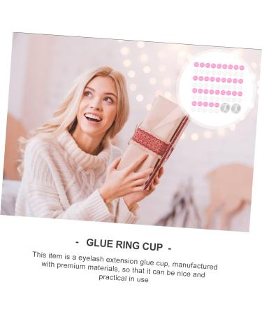  Mikinona Mikinona 200pcs Eyelash Glue Rings Eyelash Glue Container Glue For Eyelash Extension Glue Holder For Eyelash Extension Makeup Ring Kit - Buy Online on GoSupps.com