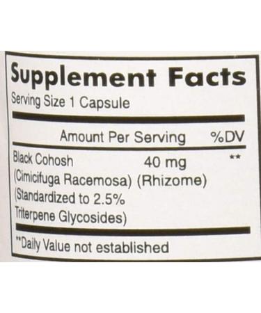 Mason Natural Black Cohosh Extract 60 Capsules - Standardized Herbal Supplement - Buy Online on GoSupps.com