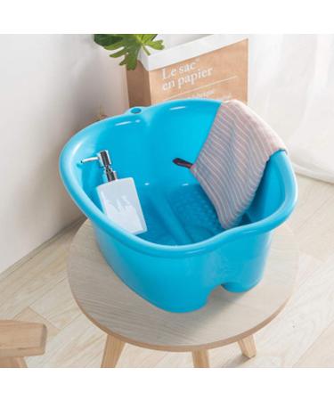 Foot Spa Soaking Bath Basin - Home Spa Massager for Stress Relief (Blue) - Buy Online on GoSupps.com