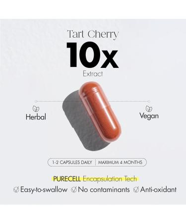 Tart Cherry 10 000mg Montmorency 10X Extract 120 Capsules Gout Pain Relief Vegetarian Potassium Non-GMO Allergen-Free Made in Canada (120 count (pack of 1)) - Buy Online on GoSupps.com