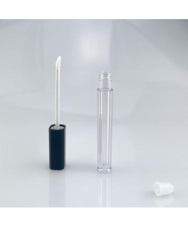 10 Pack Refillable Black Lip Gloss Tubes with Magic Wand - DIY 5ml Lipstick Brush Containers - Buy Online on GoSupps.com