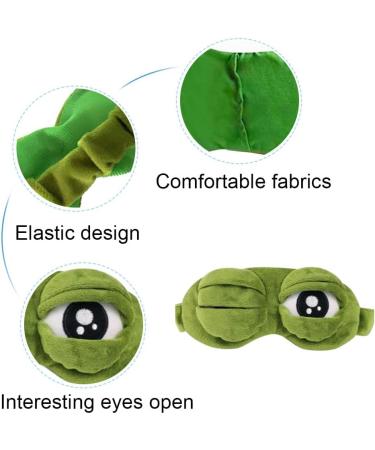 Shop 3D Sleep Mask - Funny Frog Eye Masks for Kids & Adults | Perfect Gift for Better Sleep - Buy Online on GoSupps.com