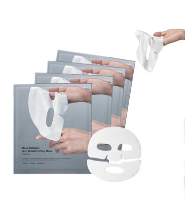 Skinglo Biocollagen Deep Mask Glowskin Deep Collagen Hydrating Mask Glowskin Collagen Night Mask Facial Sheet Masks with Low Molecular Weight Collagen (1box)