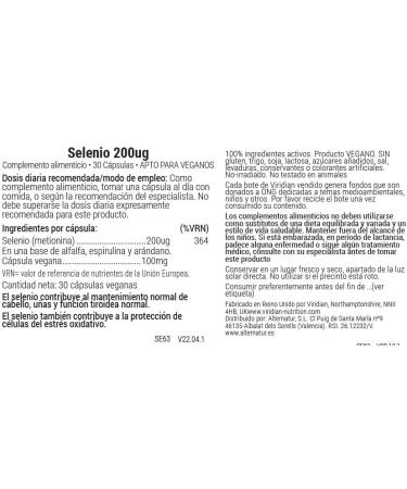 Selenium 200ug: 30 Veg Caps - Buy Online on GoSupps.com