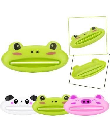 Toothpaste Device Squeeze Kids Cartoon Animal Pig Frog Person Pause Artifact Cosmetic Cleastic Facial Cleaner Extruder Multi-Usage Save Toothpaste Creams for - Buy Online on GoSupps.com