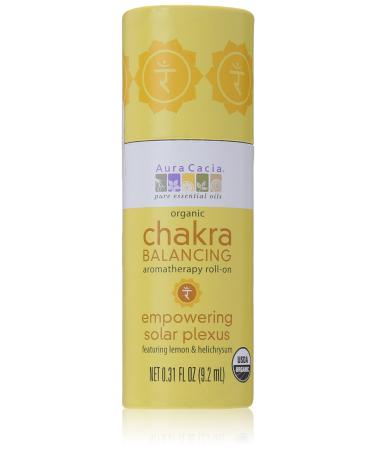 Aura Cacia Organic Chakra Balancing Aromatherapy Roll-on - Empowering Solar Plexus - .31 oz by Aura Cacia