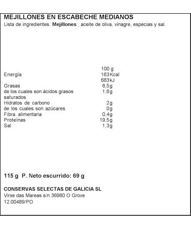 Mussels in Escabeche - Spanish Delicacy (12-16 Pieces) - Buy Online on GoSupps.com