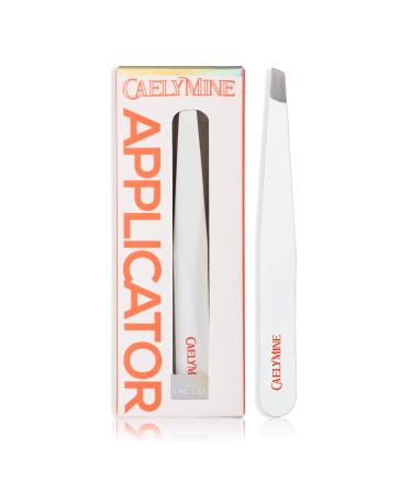 CAELYMINE Tweezer Lash Tweezers Eyebrow Tweezers for Women & Men Precision Tweezers for Eyelashes  Facial Hair & Ingrown Hair Removal Professional Stainless Steel (White)