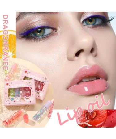 Sitovely 6pcs Roll On Lip Gloss Fruity Flavored Lip Oil Nourishing Lip Oil Lip Balm Lip Makeup - Buy Online on GoSupps.com