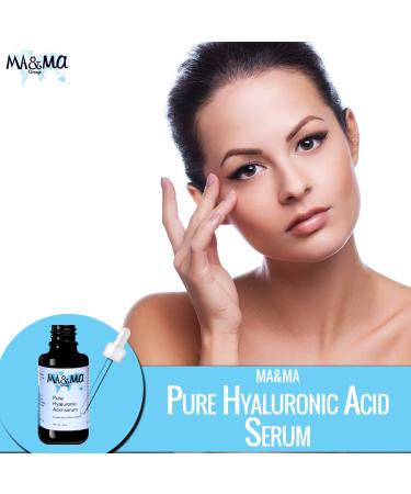 Pure Hyaluronic Acid Serum | Vitamin C & E | Plump Lips & Skin | Organic Cruelty-Free Paraben-Free - 2oz (60ml - Buy Online on GoSupps.com