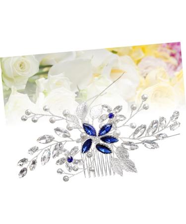 DOITOOL 1pc Hair Barrettes for Women Bridal Hair Comb Pearl Wedding Comb Crystal Hair Comb Combs for Women Flower Hair Comb Tiara Accessories Bride European and American - Buy Online on GoSupps.com