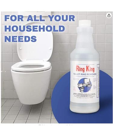 Ring King Toilet Ring Remover Cleaner - Fast Acting Multi-Surface Stain Remover (64OZRK) - Buy Online on GoSupps.com