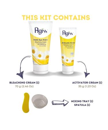 VHD Cream Hair Bleaching Kit - Lighten Arm & Leg Hair Naturally | 2 Bundles - Chamomilla Blossom & Vitamin E - Women s Body Hair Bleach - Buy Online on GoSupps.com
