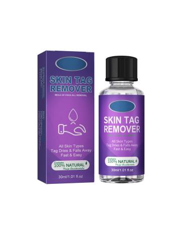 Skin Tag Label Removal Natural Wart Remover Skin Tag Mole Remover Skin Tag Corrector Easy to Apply Skin Tag Mole Removal Suitable for Face and Body 30ML (1PCS)