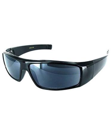 Classic Wrap Around Designer Reading Sunglasses for Men & Women 1.50 Black Black 1.50