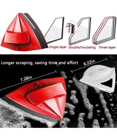 QTYUERGK Strong Both Side Glass Surface Cleaning Brush Wiper Toolsdouble Side Magnetic Window Cleaner with Ergonomic Handle for Single Layer/Double/Three-Layer Glass Thickness5-36Mm Cleaners - Buy Online on GoSupps.com