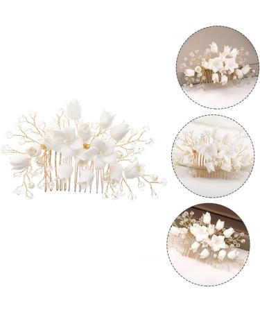 Mikinona Bridal Hair Comb Bridal Headpieces Bridal Hair Accessories Wedding Headpiece Hair Accessories for Women Wedding Hair Comb Flower Hair Accessories Headpiece for Women Comb Headpiece - Buy Online on GoSupps.com