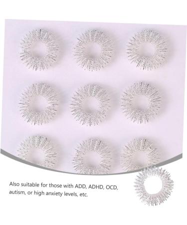 Beavorty Acupressure Massage Rings - 10 Pack Finger Massage for Stress Relief & Improved Blood Circulation | Fidget Compression Rings Made of Carbon Steel - Buy Online on GoSupps.com