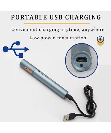 USB Rechargeable Nose Hair Trimmer - Professional & Painless Men's Ear & Nose Hair Remover | Easy to Use Unisex - Buy Online on GoSupps.com