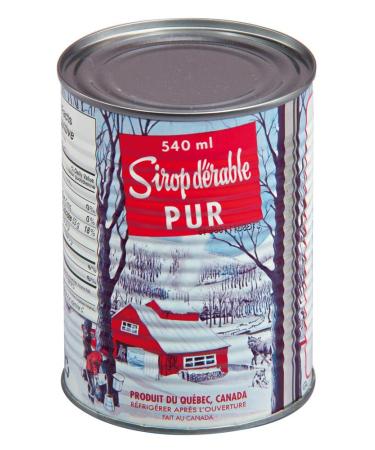 Organic Biologique Maple Syrup Golden 540ml Traditional 1 can/tin