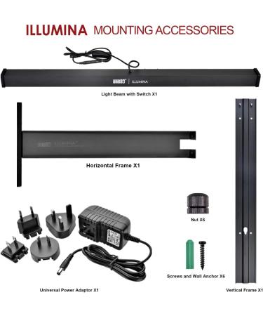 ONE80 ILLUMINA Dartboard Lighting System - Natural Sunlight Effect, Minimum Shadow Design - Dartboard and Surround Not Included - Buy Online on GoSupps.com