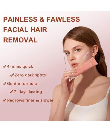  WJnflQN Facial Hair Removal Cream - 50 milliliters of Moisturizing Hair Removal Products Gentle Hair Removal Cream for the Upper Lip For Girls Mothers Girlfriends Wives Sisters and Family - Buy Online on GoSupps.com