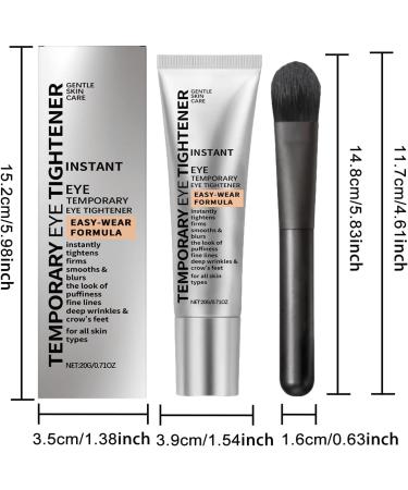QGuoJie Instant Eye Tightener Cream with brush 20 ml firming and smoothing primer for the face reduces fine lines wrinkles and circles around the eyes longlasting matte finish 1 - Buy Online on GoSupps.com