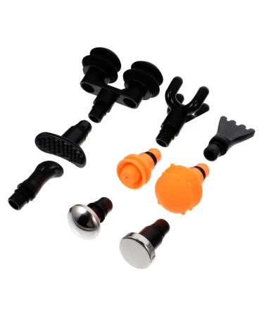 Collbath 1 set 9Tlg Massage Head with fascia muscle massage device percussion massager heads blacki the black slow fascia massage head massage adapter body deliveries massage accessories