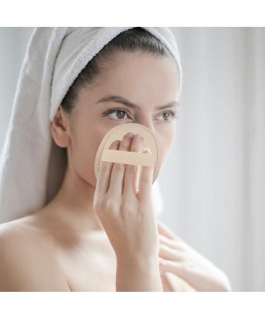 DOITOOL Bath Loofah 5pcs Exfoliating Face and Body Wash Cloths - Soft Scrubber Towel for Oil or Dry Skin - Beige - Buy Online on GoSupps.com