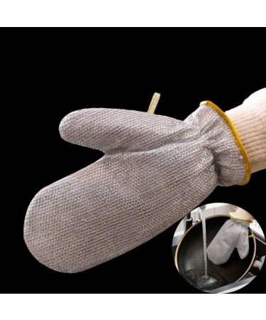 Wire Dishwashing Gloves Non-scratch Wire Household Cleaning Gloves for Tableware Reuseable Dish Washing Gloves for Pots Pans Stove - Buy Online on GoSupps.com