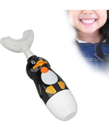 Buy U-Shaped Electric Toothbrush for Kids | Silicone Sonic Toothbrush with 3 Heads | Ages 6-12 - Black - Buy Online on GoSupps.com