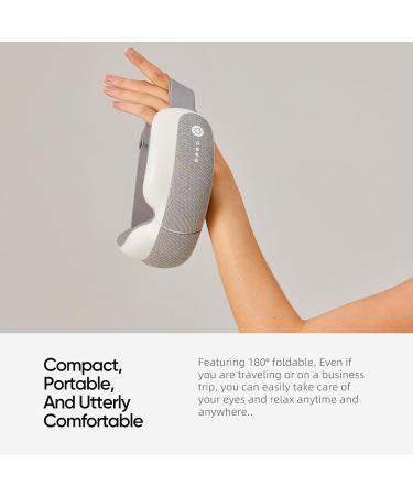 Buy Eye Massager with Heat & Vibration | 5 Modes Heated Eye Mask for Migraine Relief | Bluetooth Music | Relax & Reduce Eye Strain | Perfect Gift for Men & Women - Buy Online on GoSupps.com