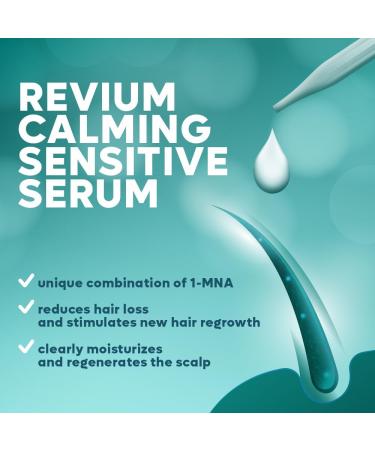 Revium 1-MNA Calming Sensitive Serum Hair Regrowth for Men and Women Sensitive Scalp and Excessive Hair Loss Protects Against Irritations 50 ml - Buy Online on GoSupps.com