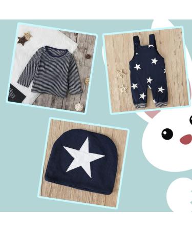 Baby Boys 3pcs Clothing Set: Romper, Dungarees, Hat | Blue | 9-12 Months - Buy Online on GoSupps.com