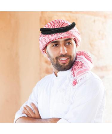SOIMISS Male Arab Shemagh Headband - Desert Turban Keffiyeh Hijab for Men | East Headscarf Costume | Dubai Muslim Middle Scarf - Buy Online on GoSupps.com