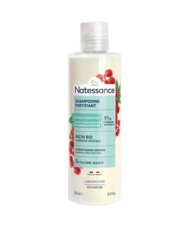 Natessance - Fortifying Repairing Shampoo - Castor Oil & Vegetable Keratin - 250 ml bottle