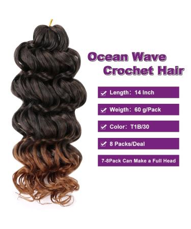 Ocean Wave Crochet Hair 14 8Packs for Black Women - Deep Curly Twist Braids - Buy Online on GoSupps.com