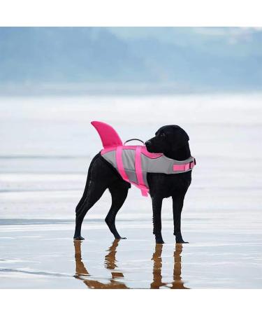 Cit toile Dog Life Jacket - Shark Design Lightweight & Safe Water Sports Vest for Small Medium & Large Dogs - Reflective & Durable in Pink - XS Size - Buy Online on GoSupps.com