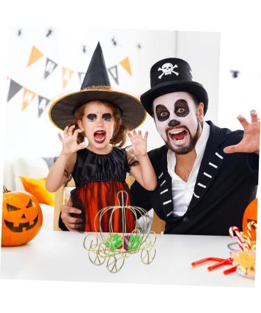 Alipis 4pcs Pumpkin Cart Metal Candy Box Ornament Decor Girls Candy Container Halloween Metallic Line Baby 12x10cmx4pcs Goldenx4pcs - Buy Online on GoSupps.com