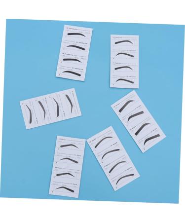 Beavorty 4 Sets stencil eyebrow shape eyebrow card eyebrow stencil sticker plastic sleeve cosmetic - Buy Online on GoSupps.com